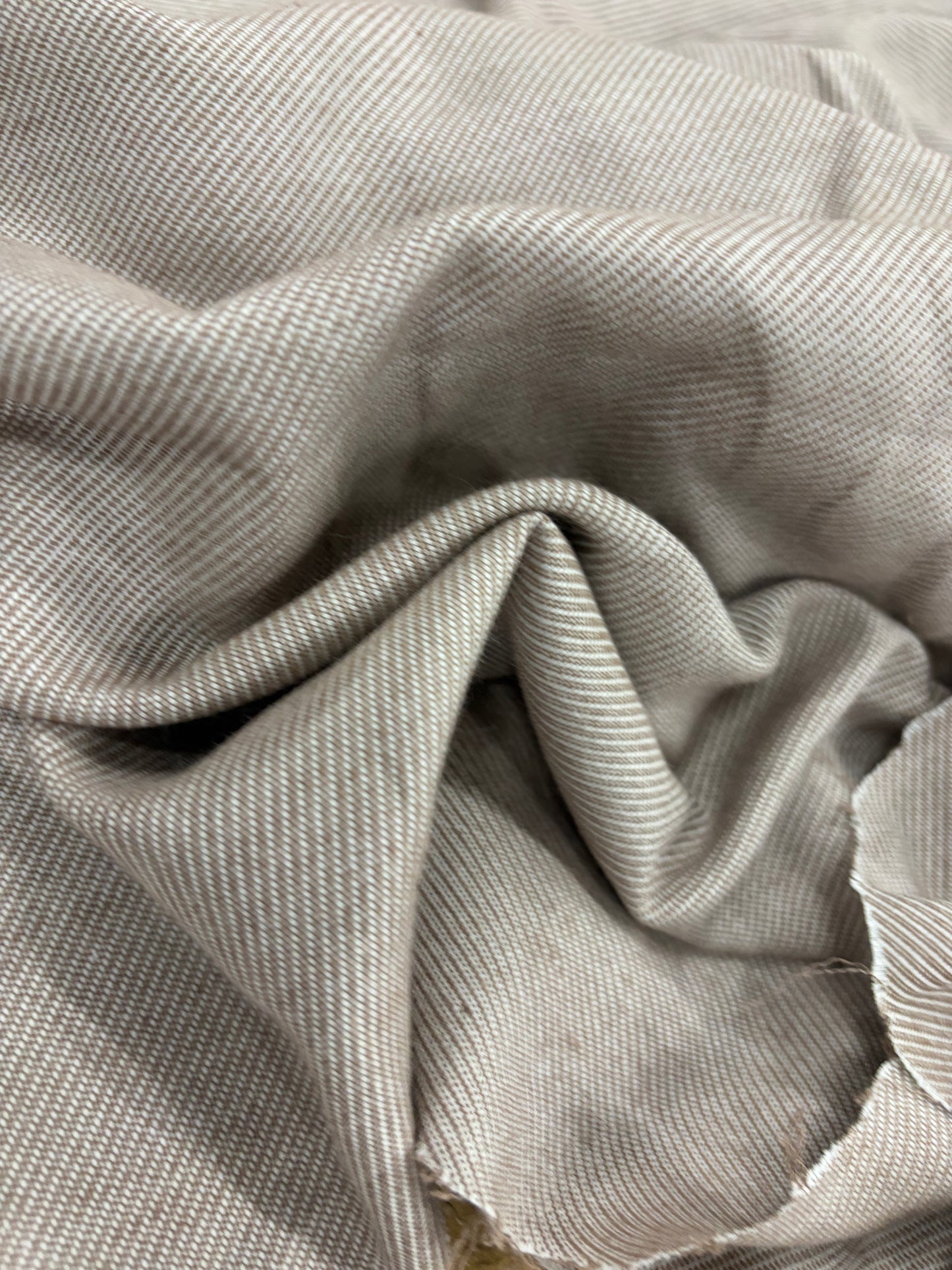 EMILE 028 sand cotton colourwoven shirting twill