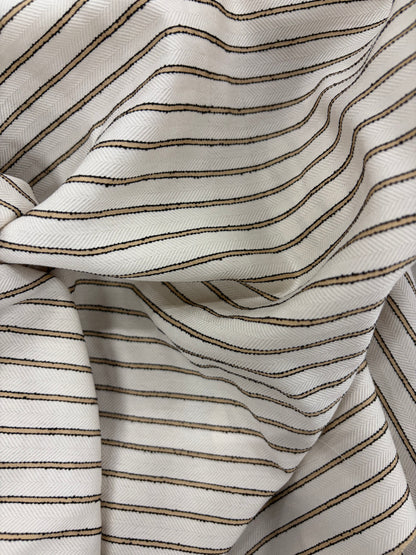 EMILE 029 viscose colourwoven horizontal striped shirting fabric