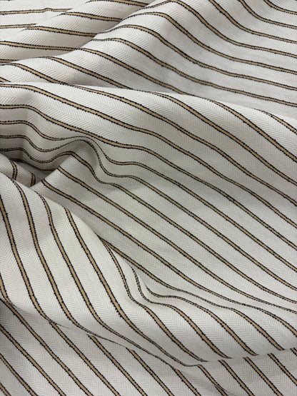 EMILE 029 viscose colourwoven horizontal striped shirting fabric