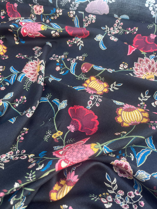 WINDSOR 026 viscose twill indian flower