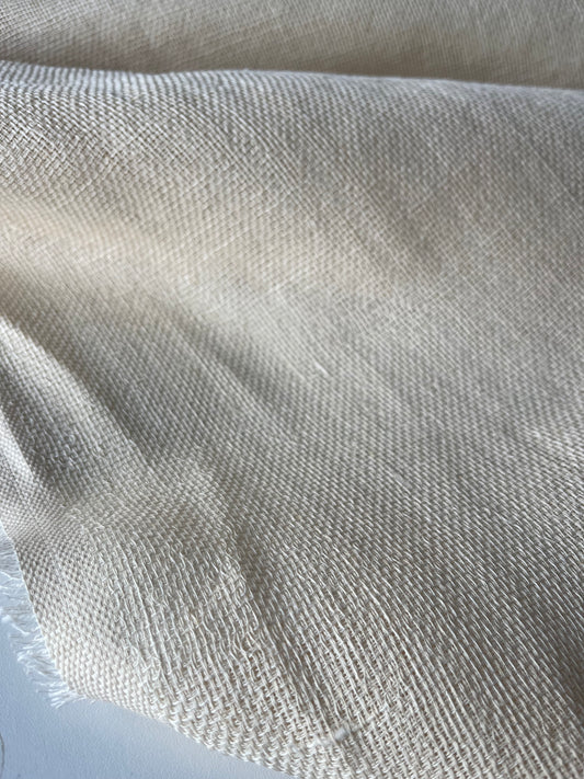 ALESSIA 006 100% linen open weaving cream