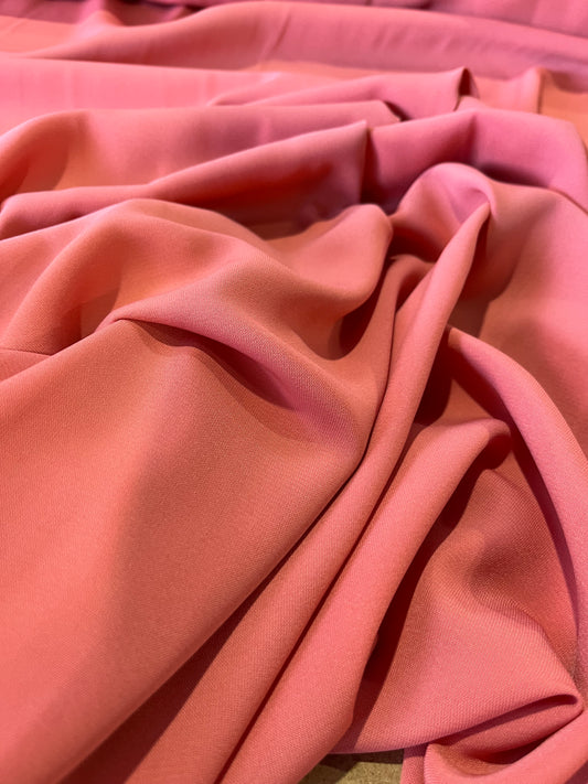 E02 TRENTO 021 silky polyester soft coral