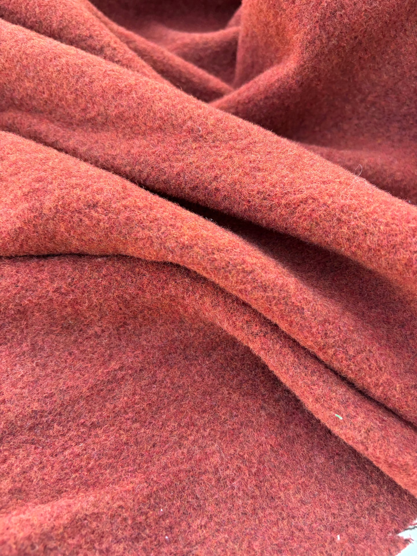 WOOL EDIT 038 brique/grey  double face boiled wool