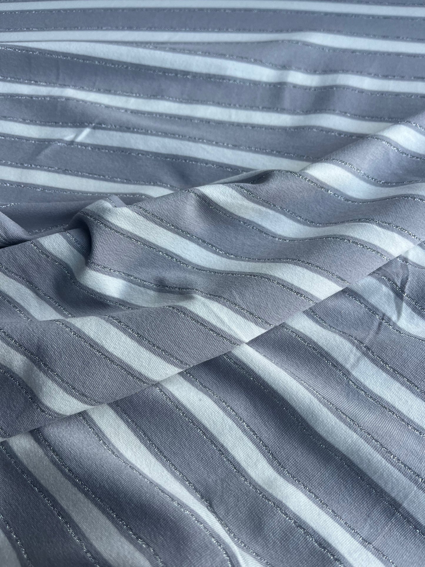 OLGA 017 viscose jersey stripes with lurex