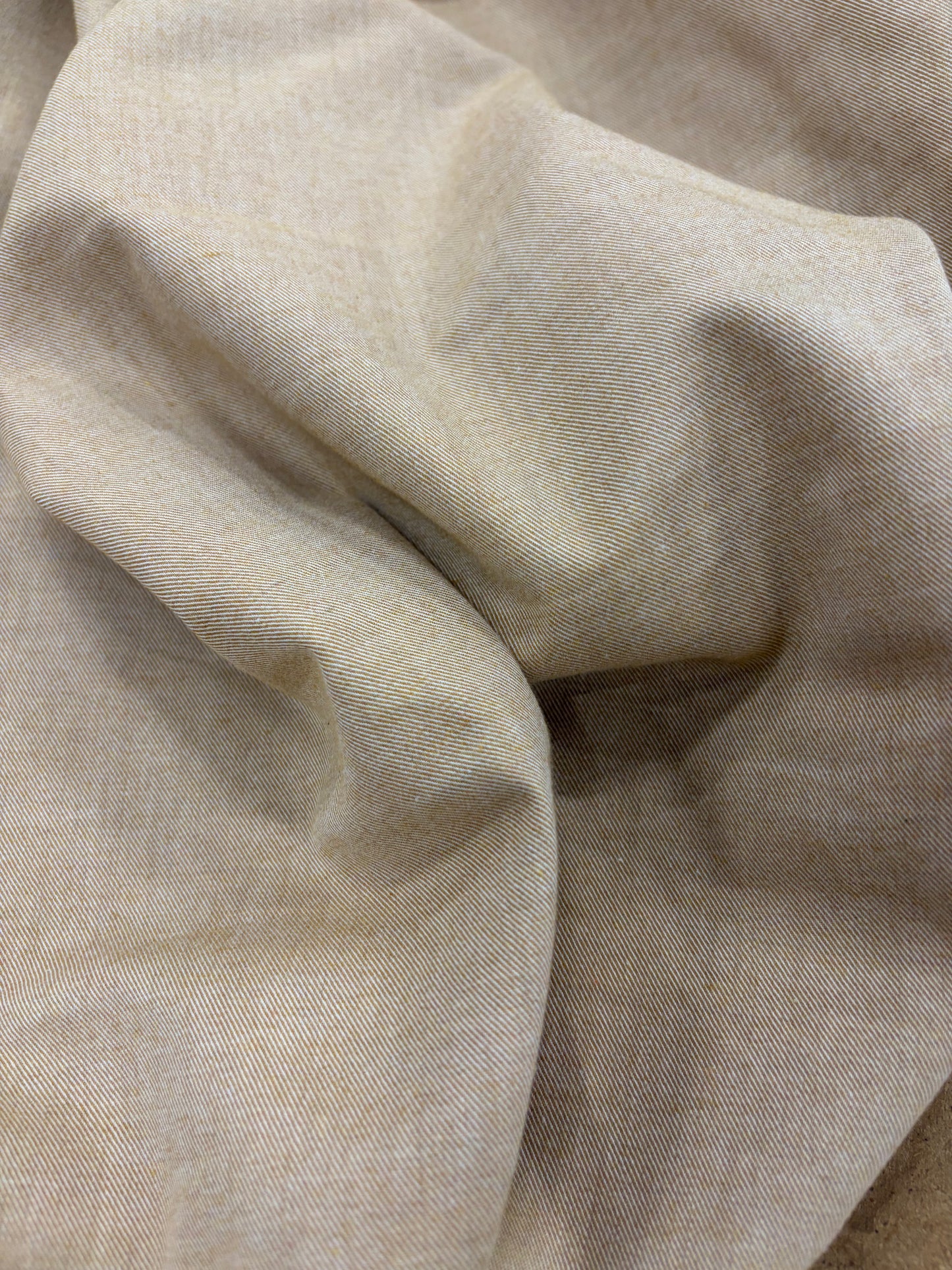 EMILE 033 camel cotton colourwoven shirting twill