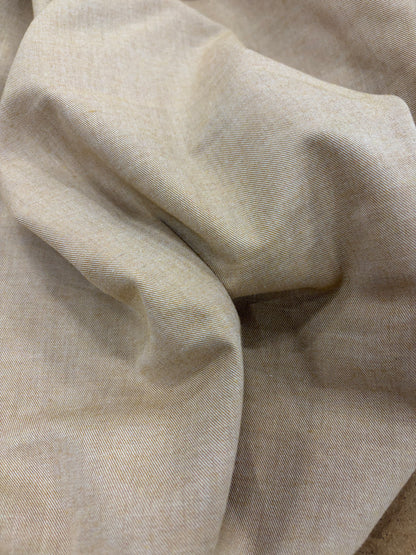 EMILE 033 camel cotton colourwoven shirting twill