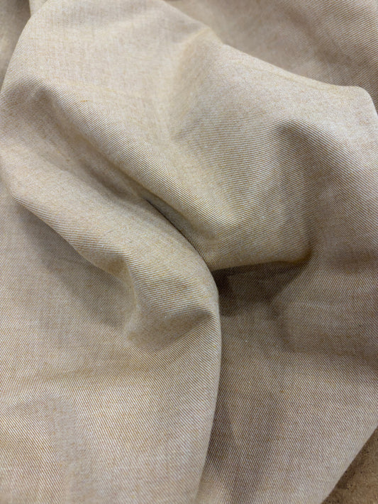 EMILE 033 camel cotton colourwoven shirting twill