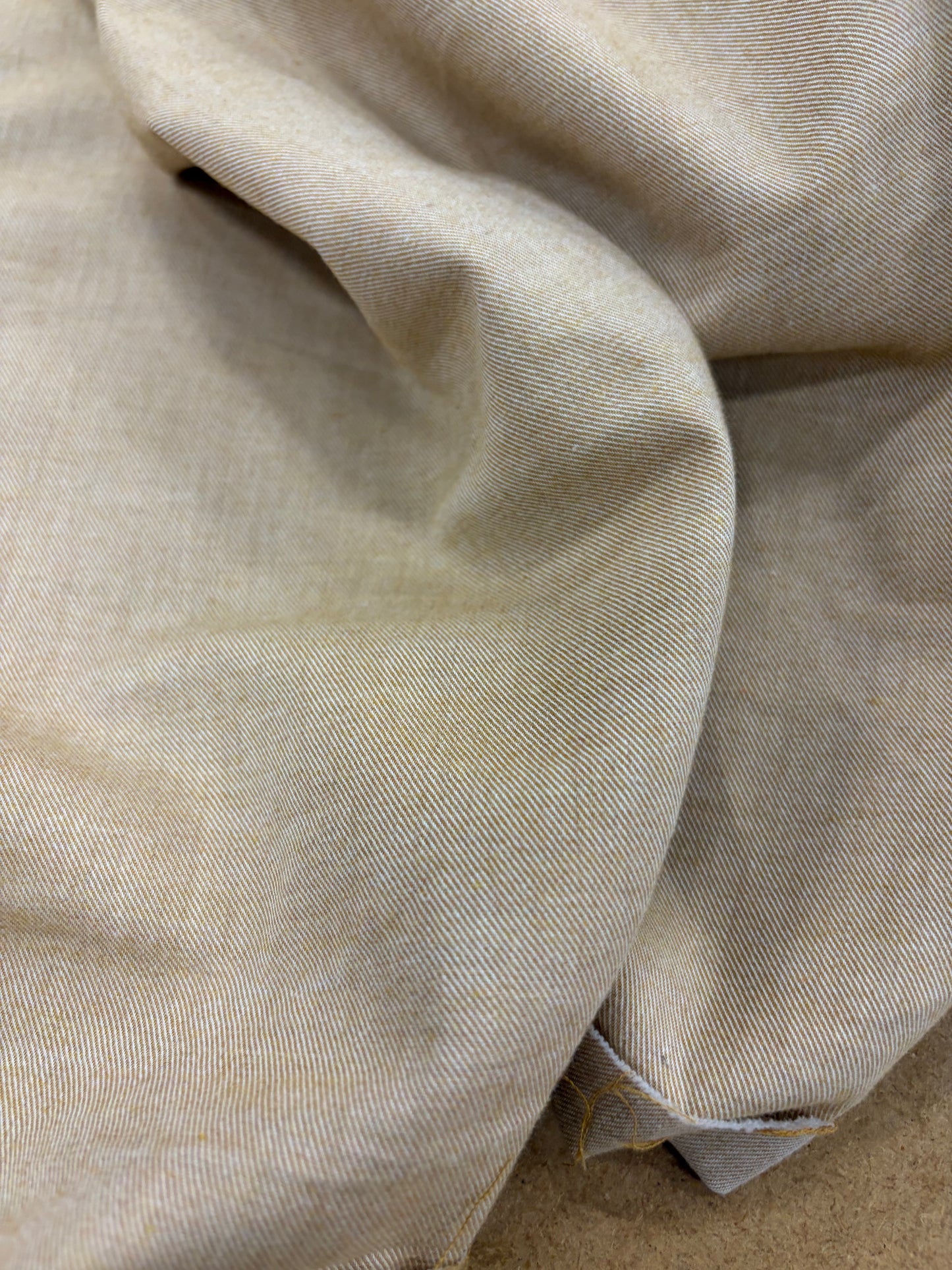 EMILE 033 camel cotton colourwoven shirting twill
