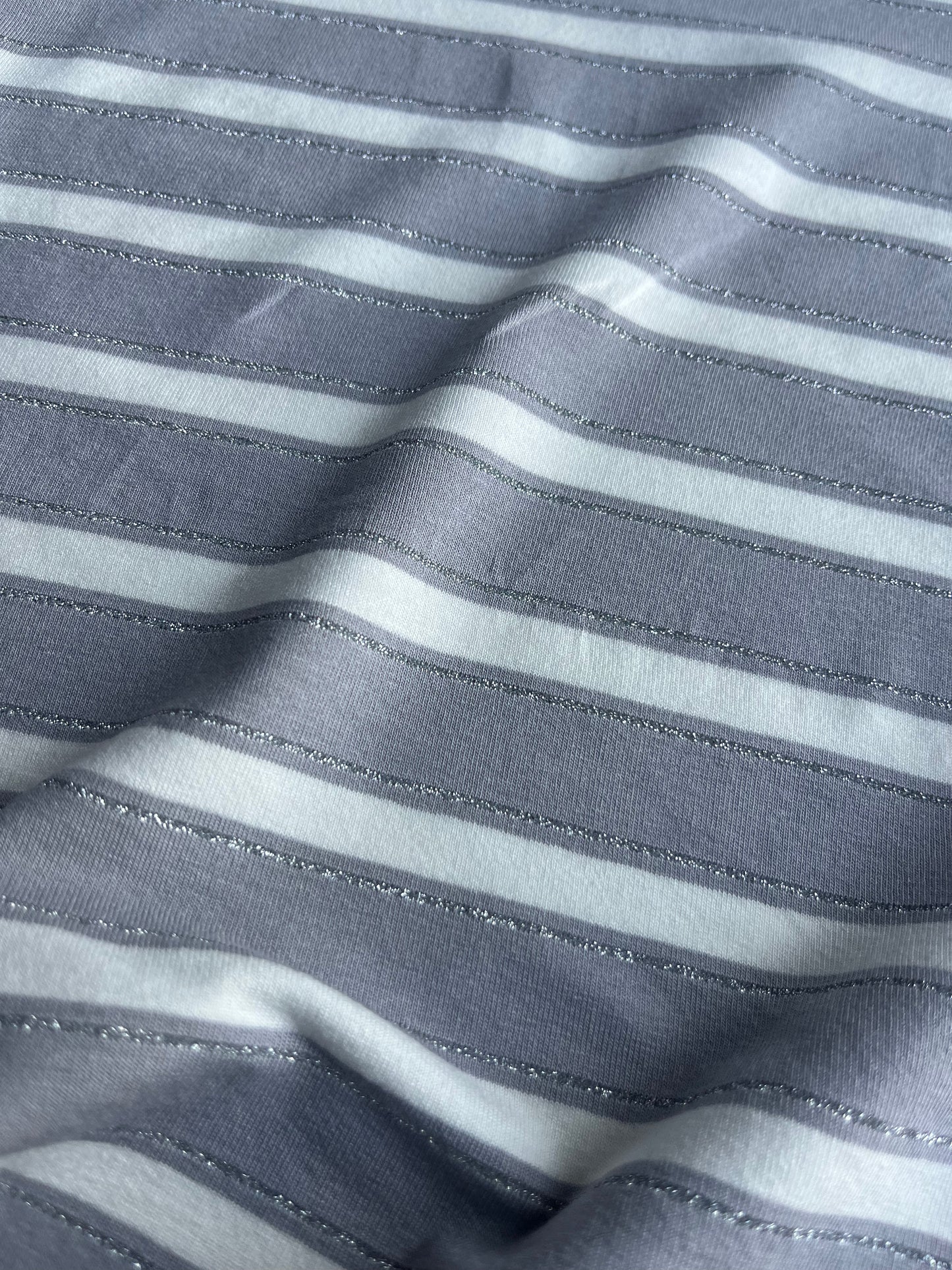 OLGA 017 viscose jersey stripes with lurex