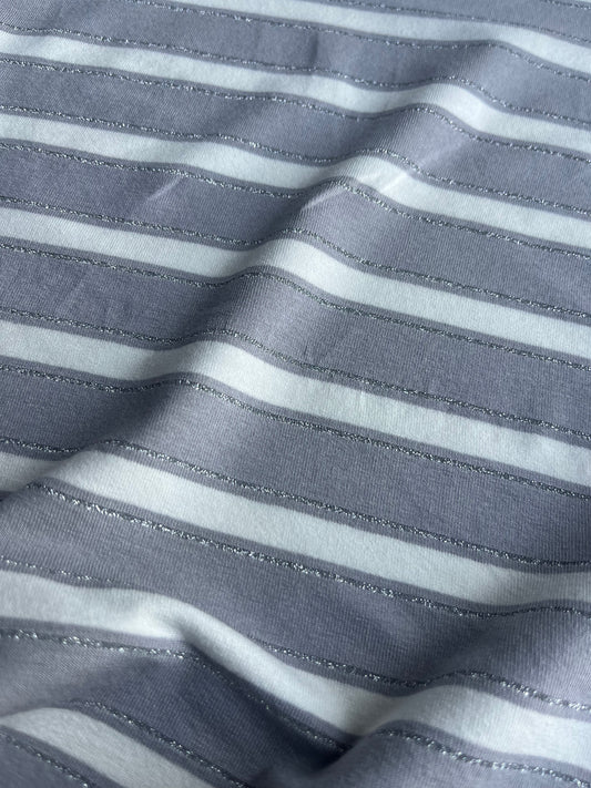 OLGA 017 viscose jersey stripes with lurex
