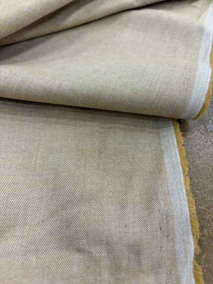 EMILE 033 camel cotton colourwoven shirting twill