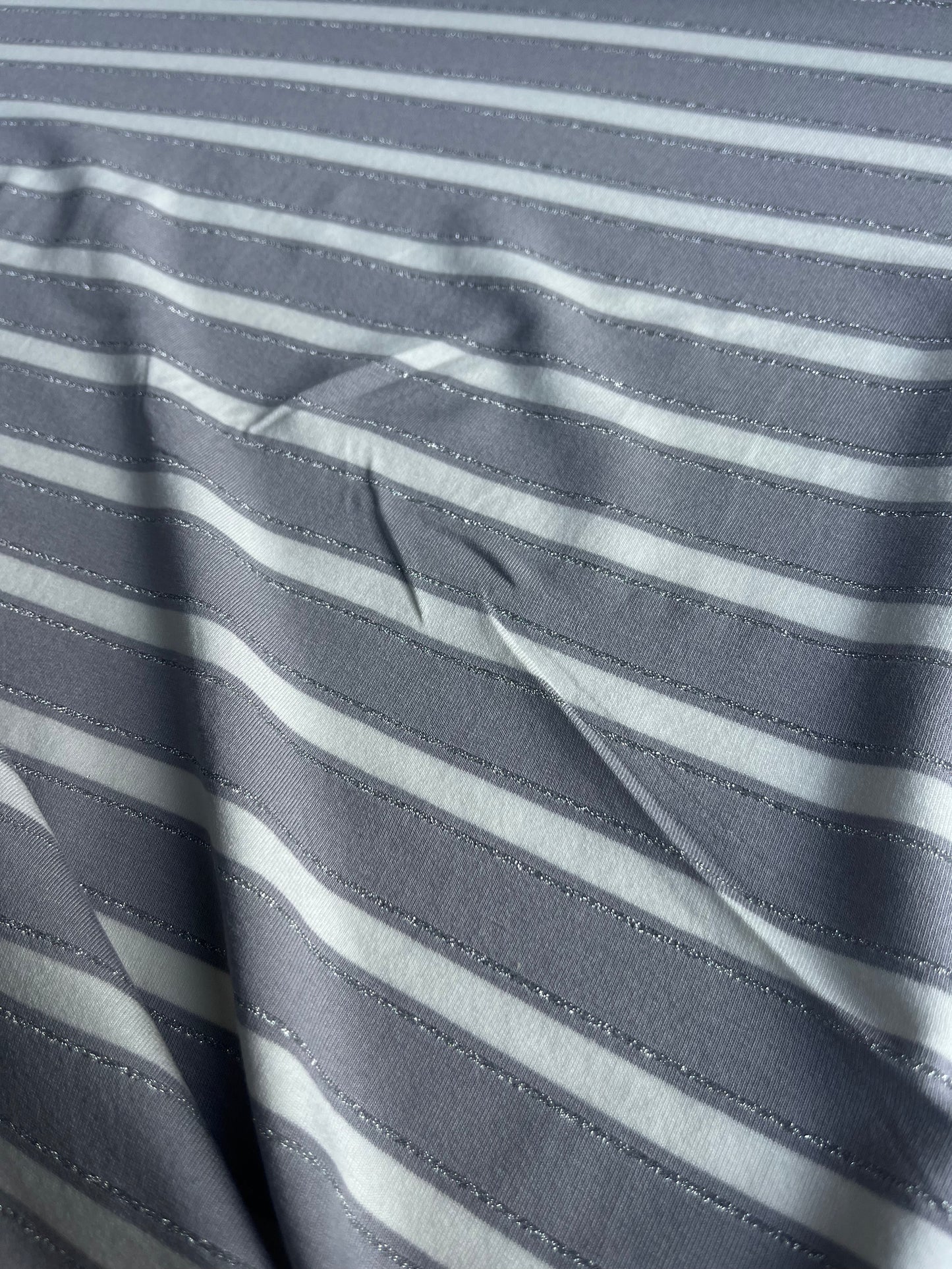 OLGA 017 viscose jersey stripes with lurex