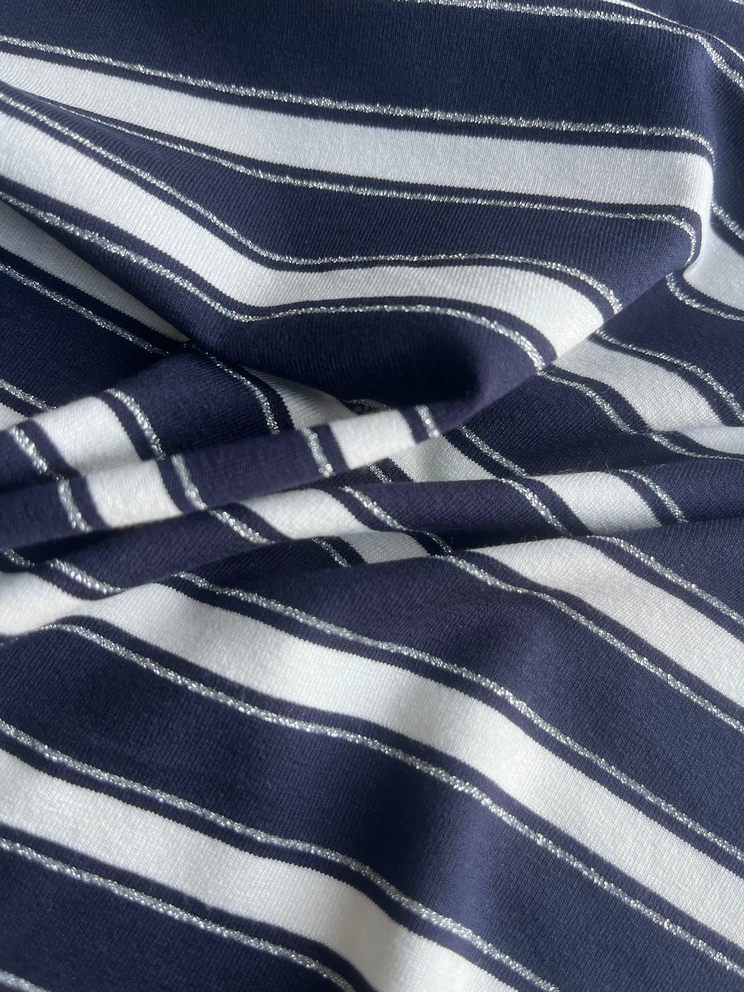 OLGA 018 viscose jersey stripes with lurex