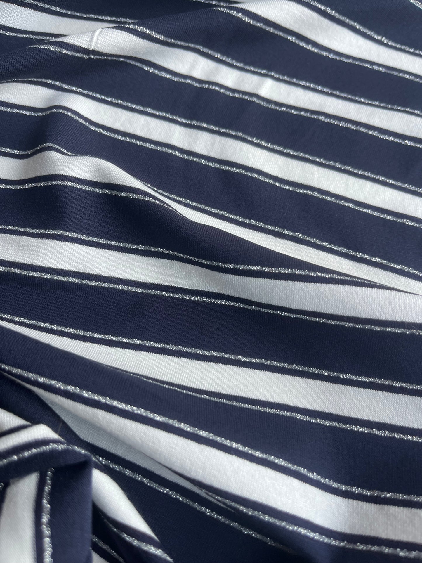 OLGA 018 viscose jersey stripes with lurex