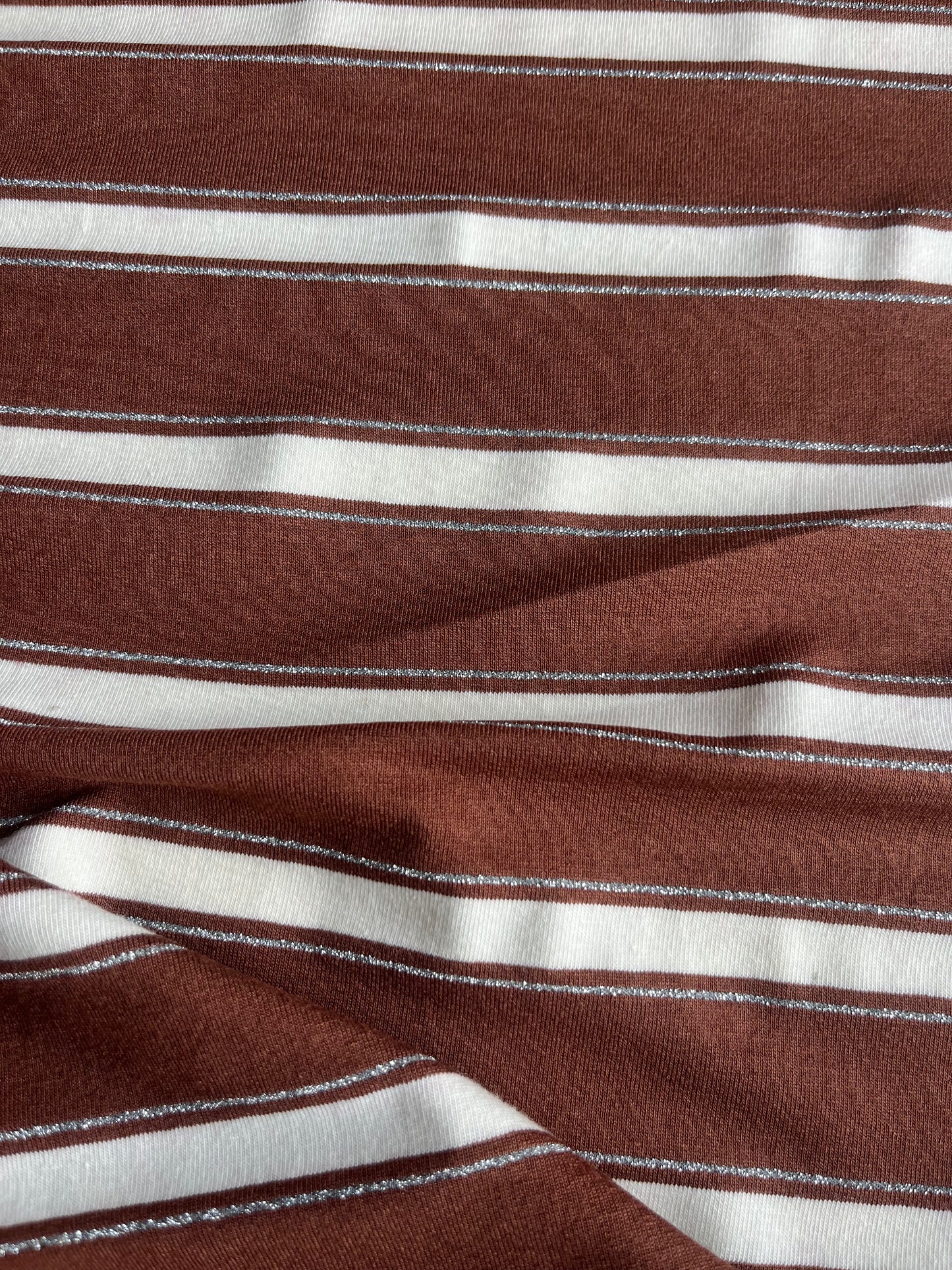 OLGA 019 viscose jersey stripes with lurex