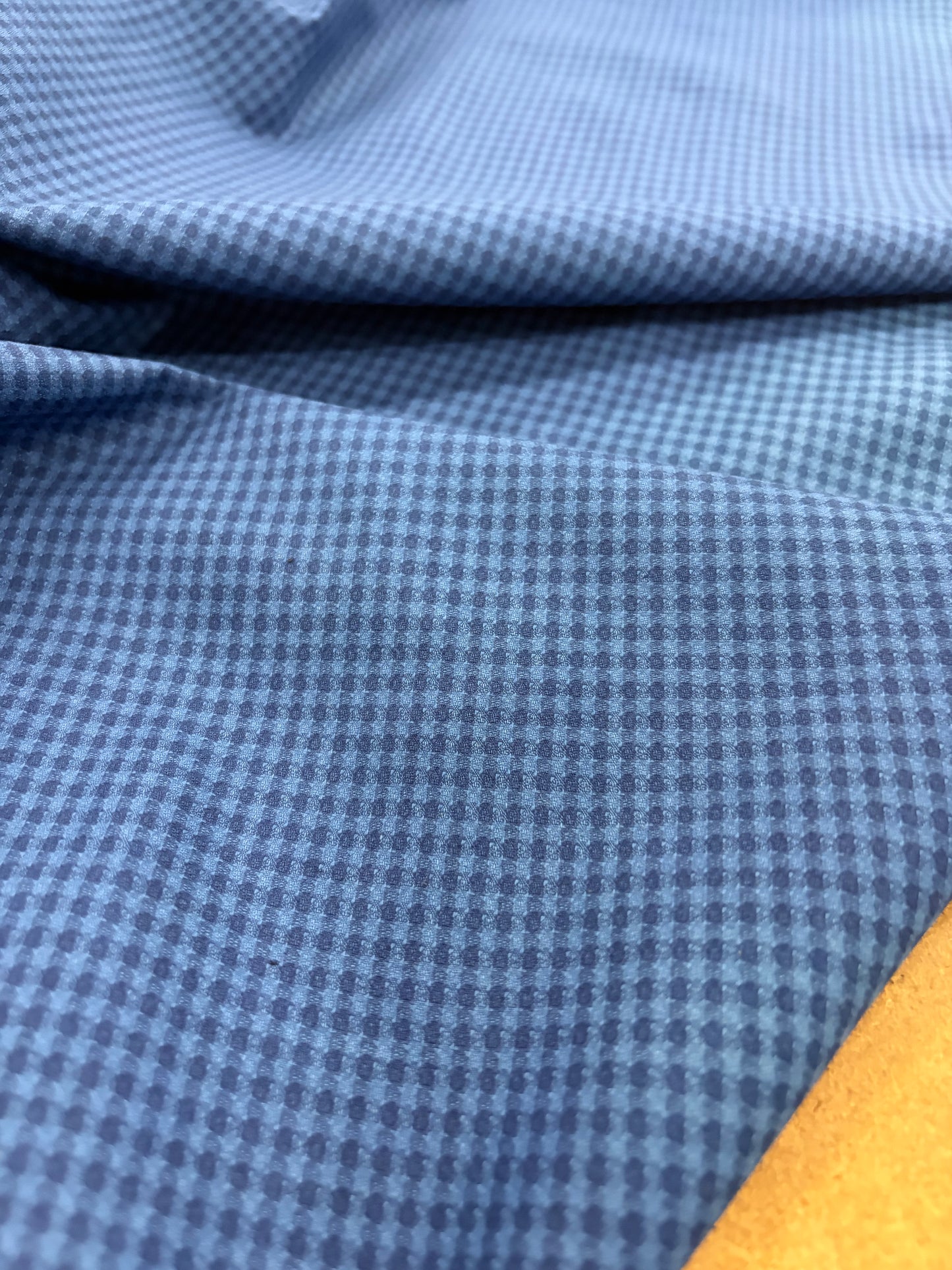 EMILE 035 indigo cotton colourwoven 3mm gingham
