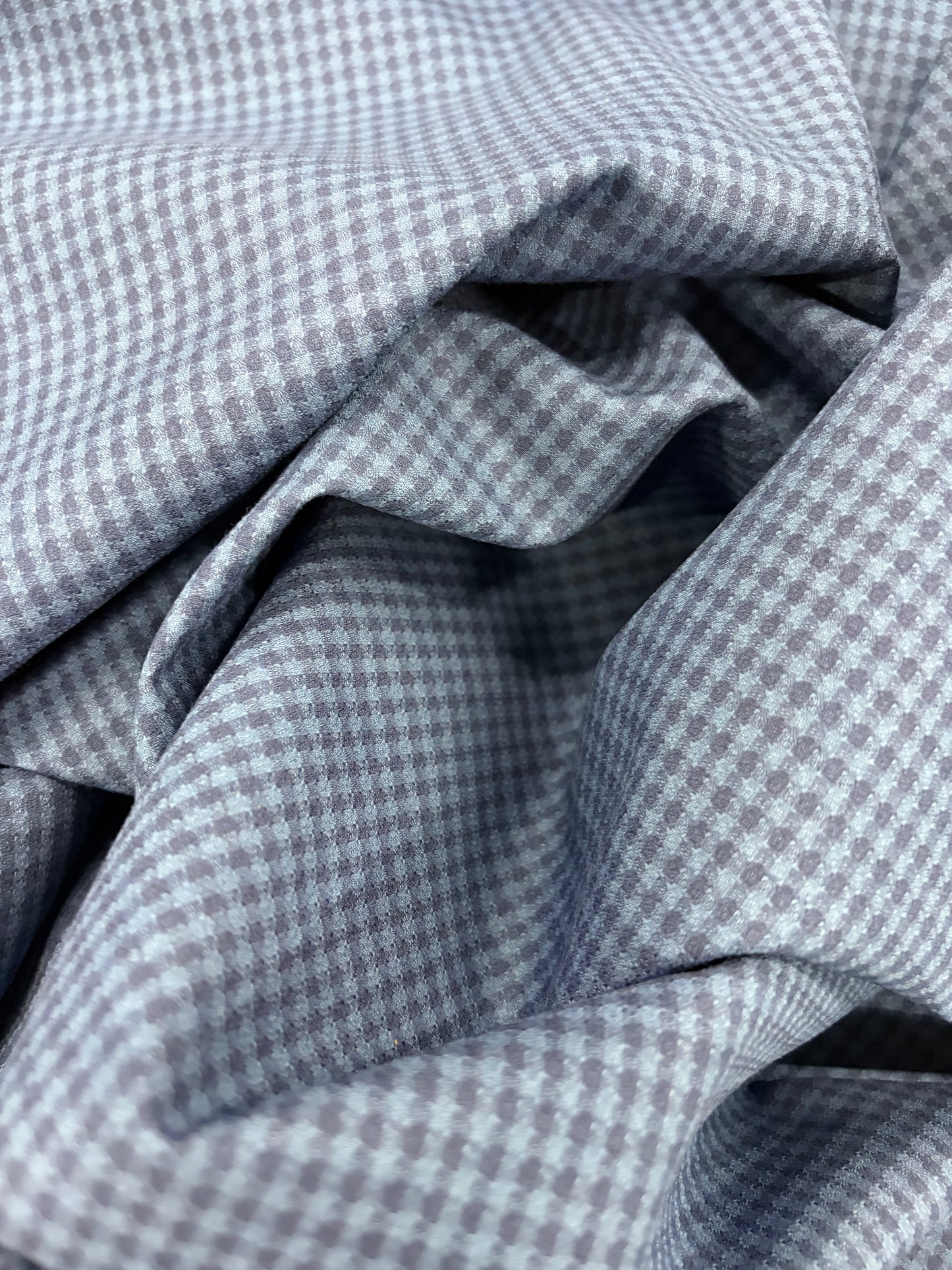 EMILE 035 indigo cotton colourwoven 3mm gingham