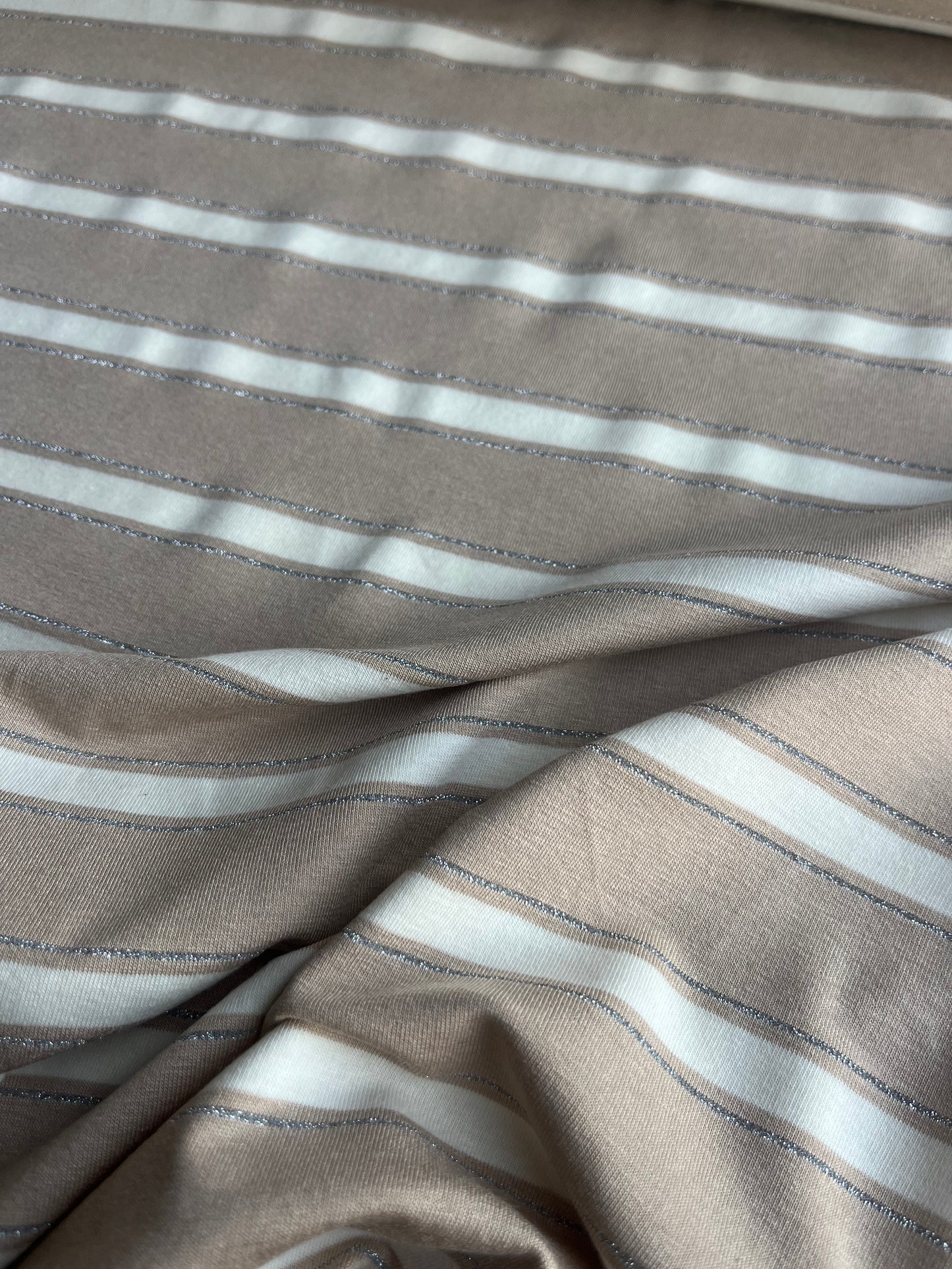 OLGA 020 viscose jersey stripes with lurex