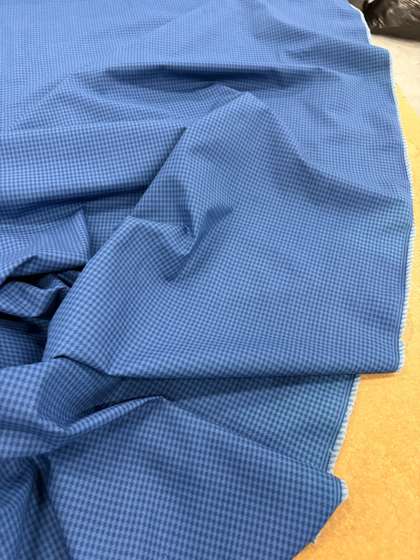 EMILE 035 indigo cotton colourwoven 3mm gingham