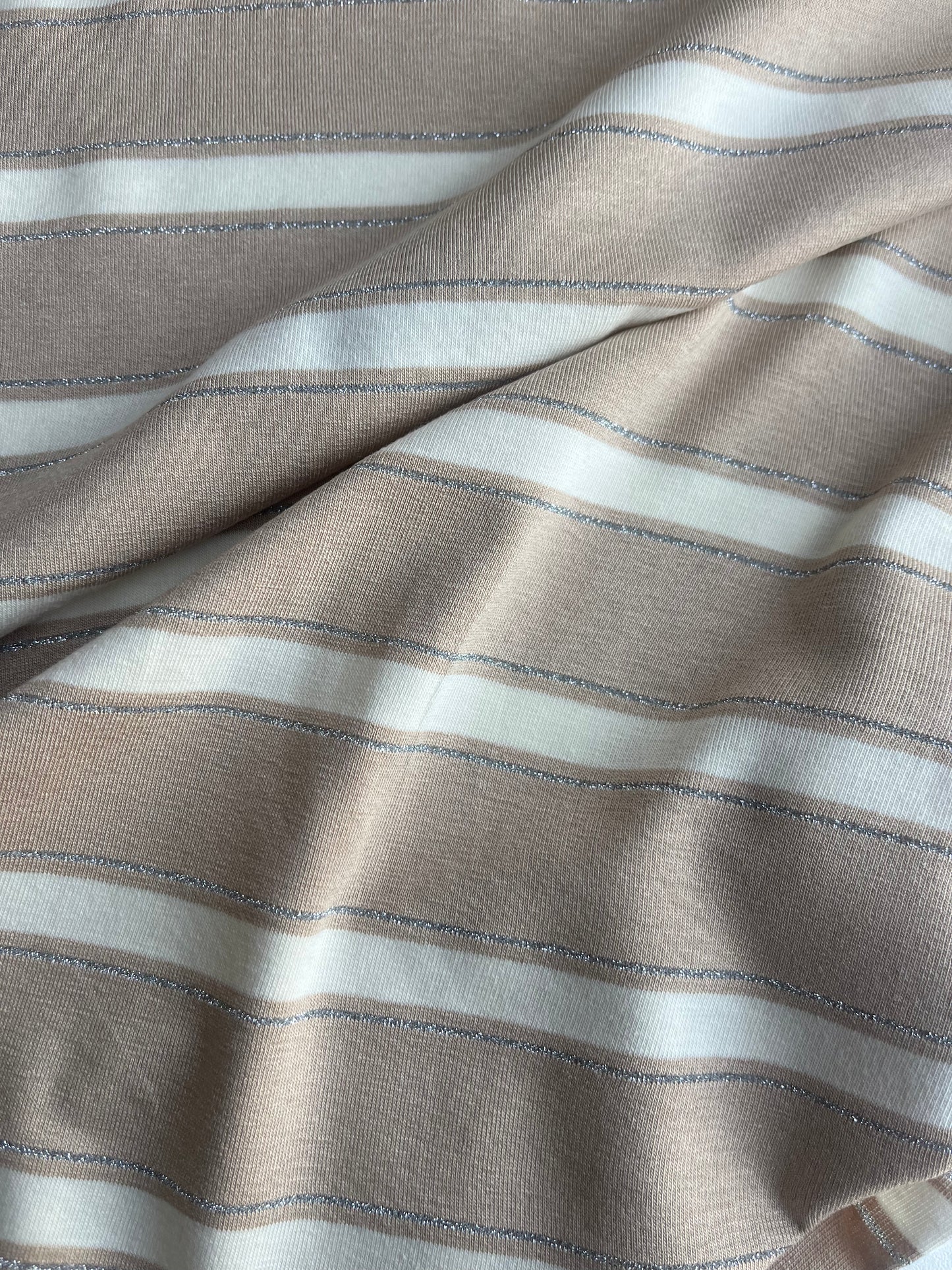 OLGA 020 viscose jersey stripes with lurex