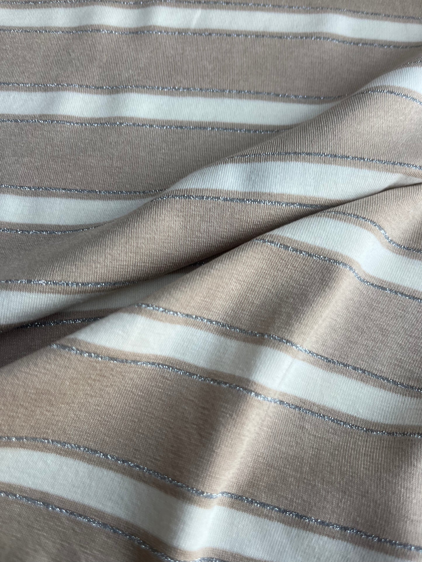 OLGA 020 viscose jersey stripes with lurex