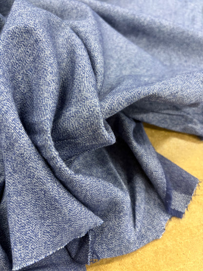 EMILE 035 indigo cotton colourwoven 3mm gingham