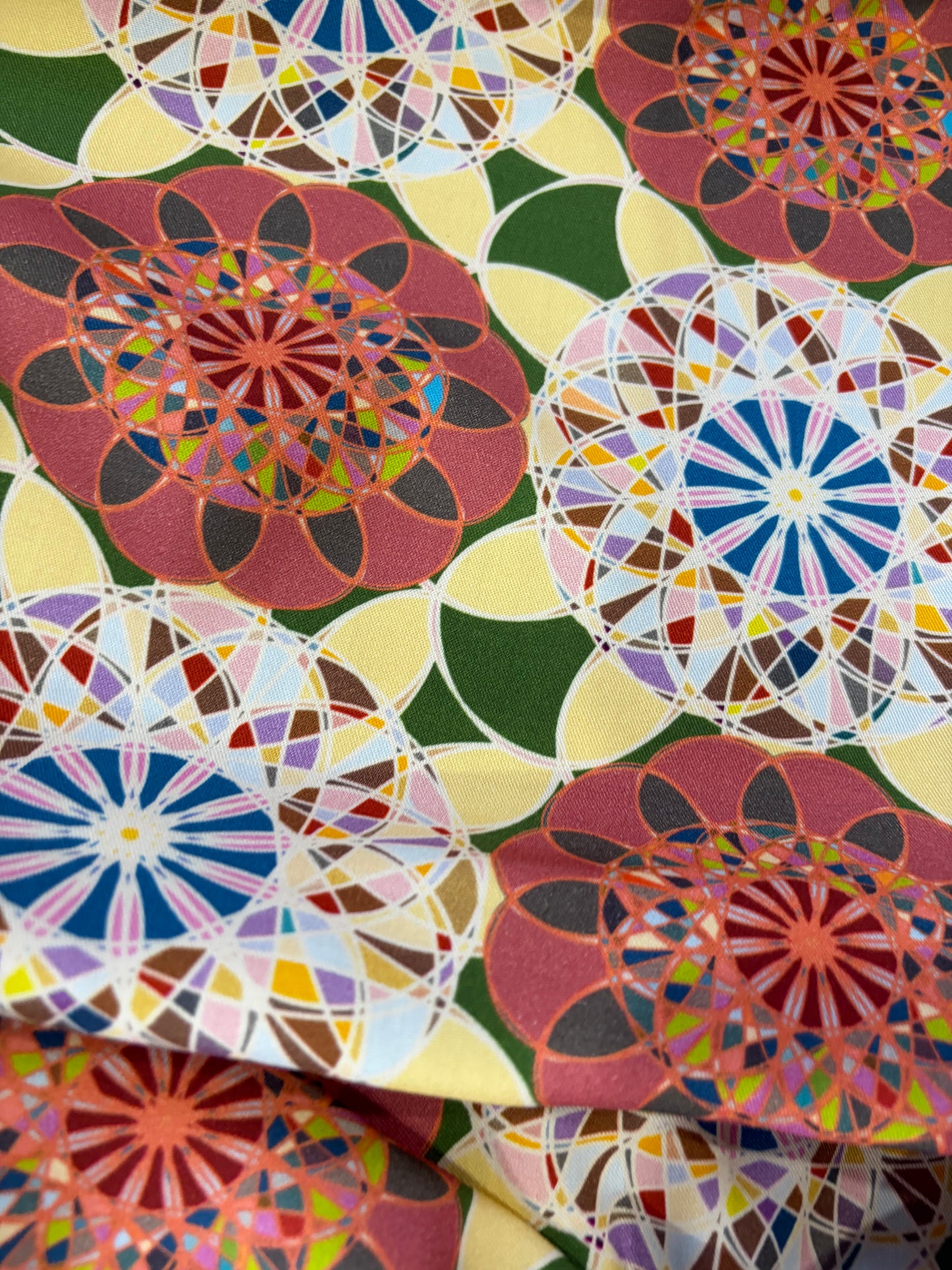 KRUSTY 027 psychedelic viscose twill print