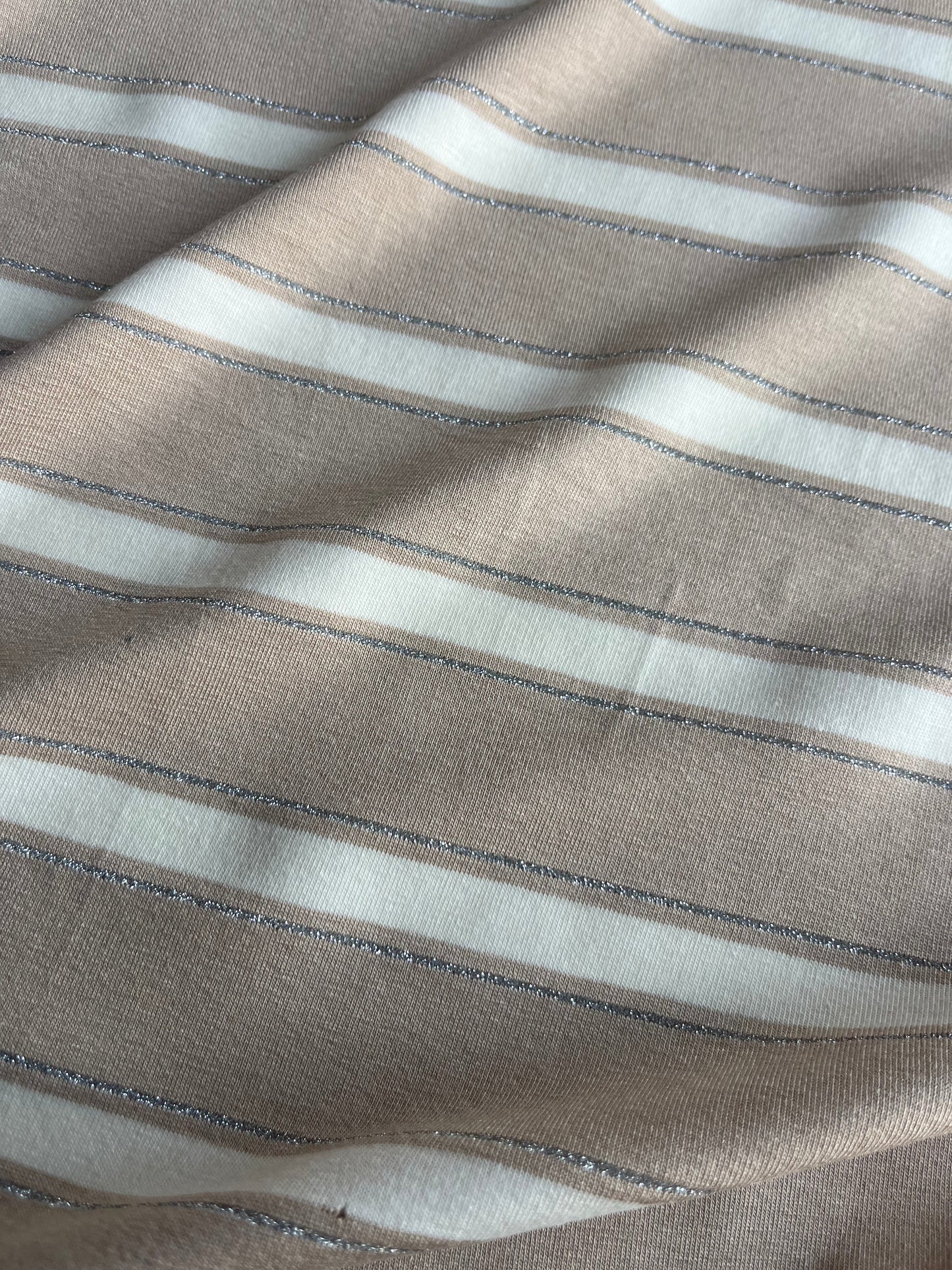 OLGA 020 viscose jersey stripes with lurex