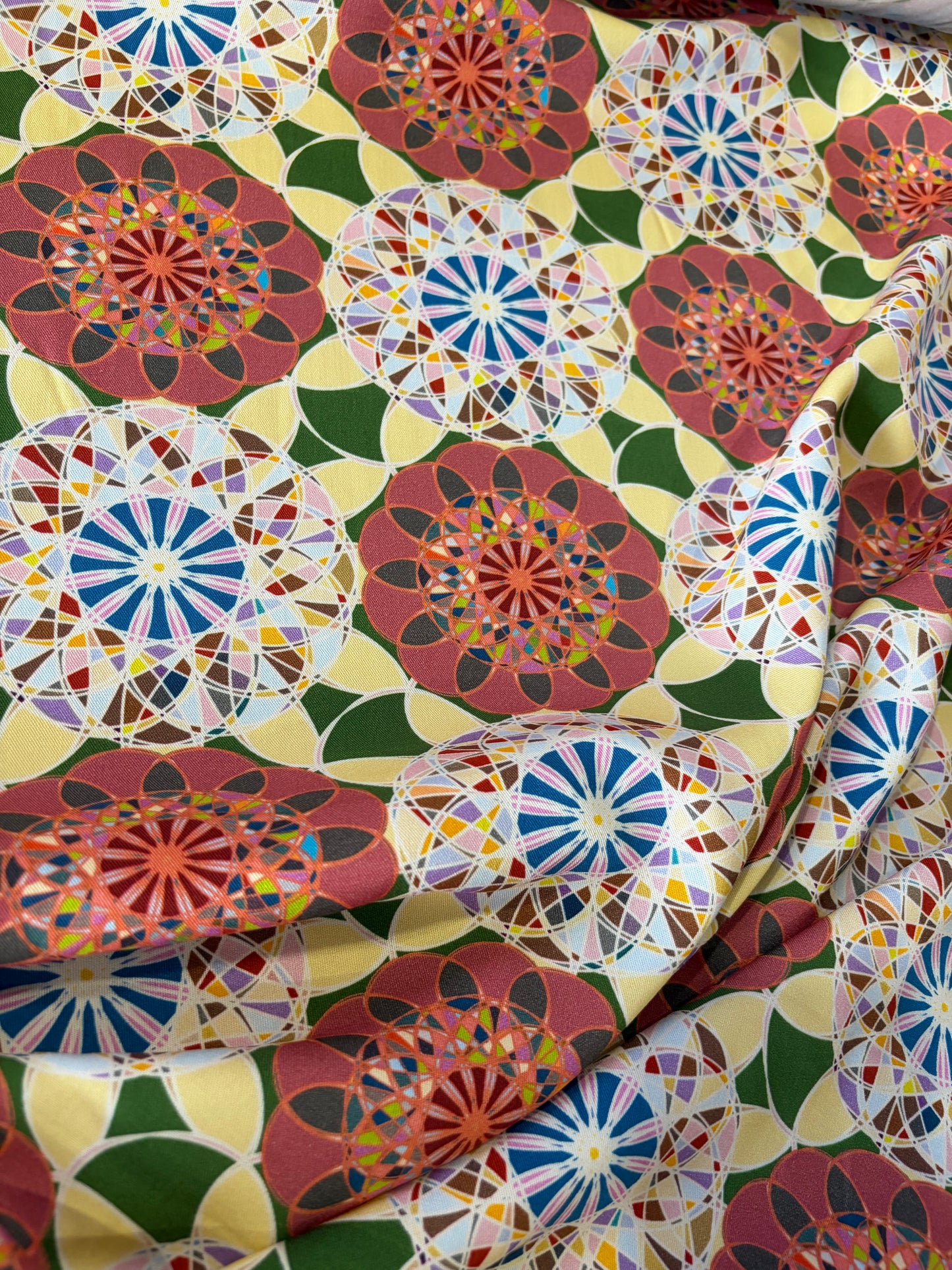 KRUSTY 027 psychedelic viscose twill print