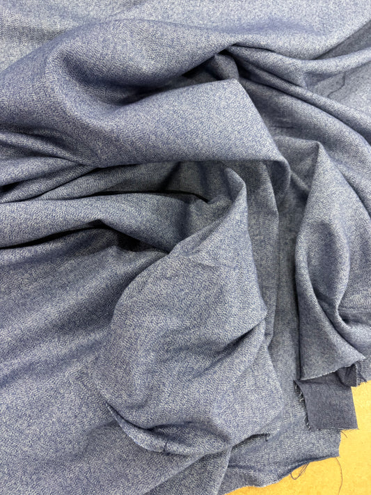 EMILE 036 dark blue cotton colourwoven shirting twill