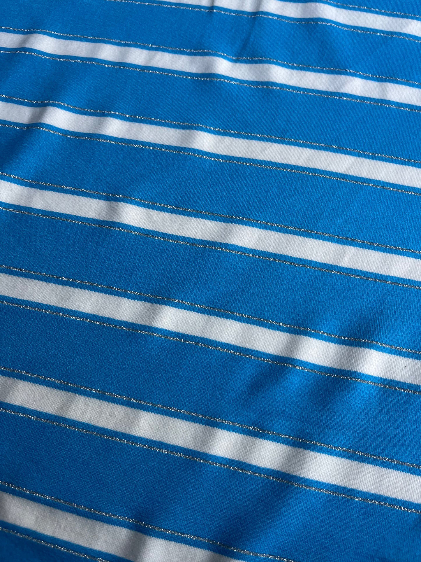 OLGA 022 viscose jersey stripes with lurex