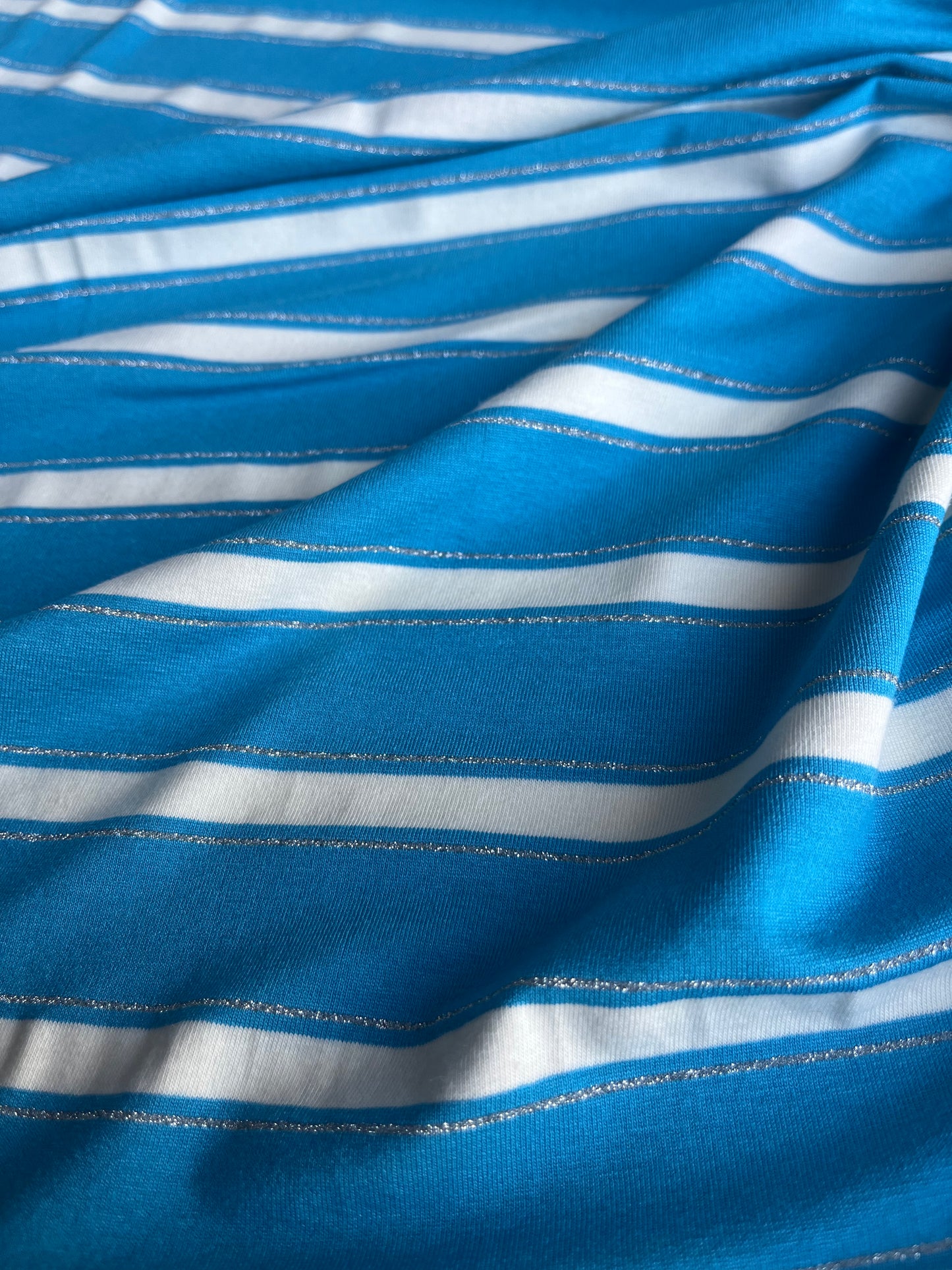 OLGA 022 viscose jersey stripes with lurex