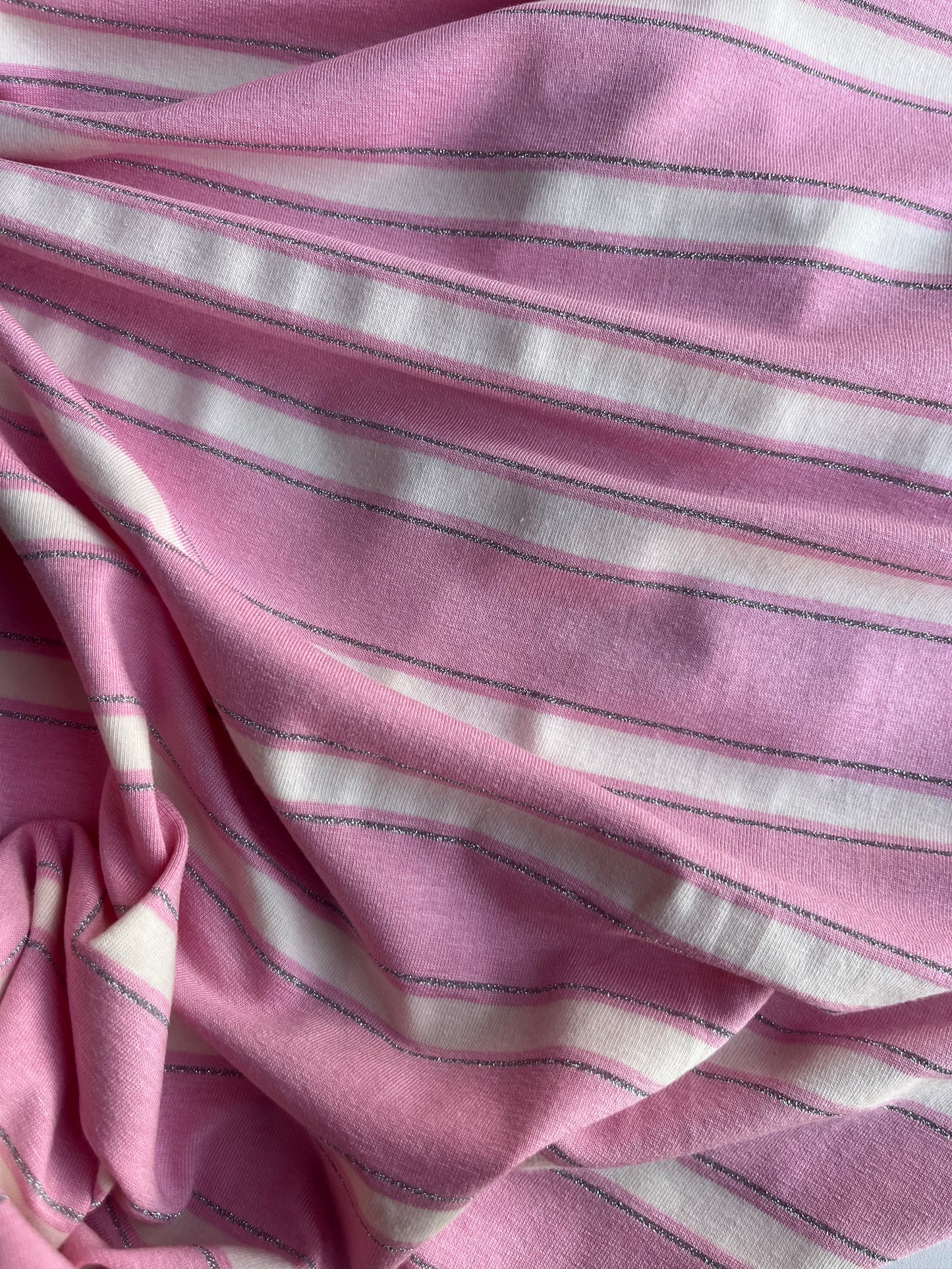 OLGA 023 viscose jersey stripes with lurex