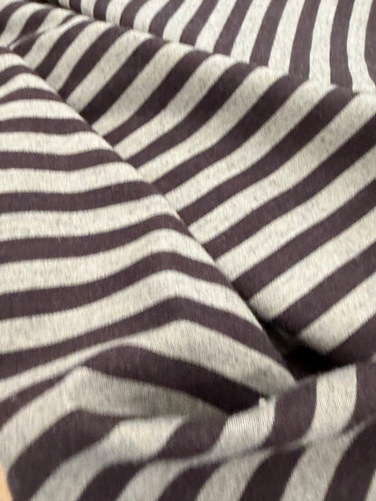 TASHA 002 cotton colourwoven shirting stripes brown/ecru