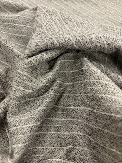 TASHA 004 striped carded wool tweed