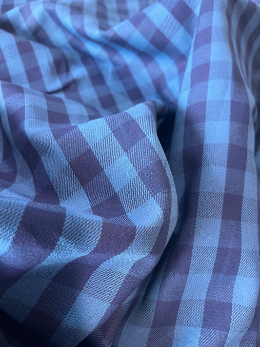 B02 OD 435 heavy cotton check for overshirts or trousers