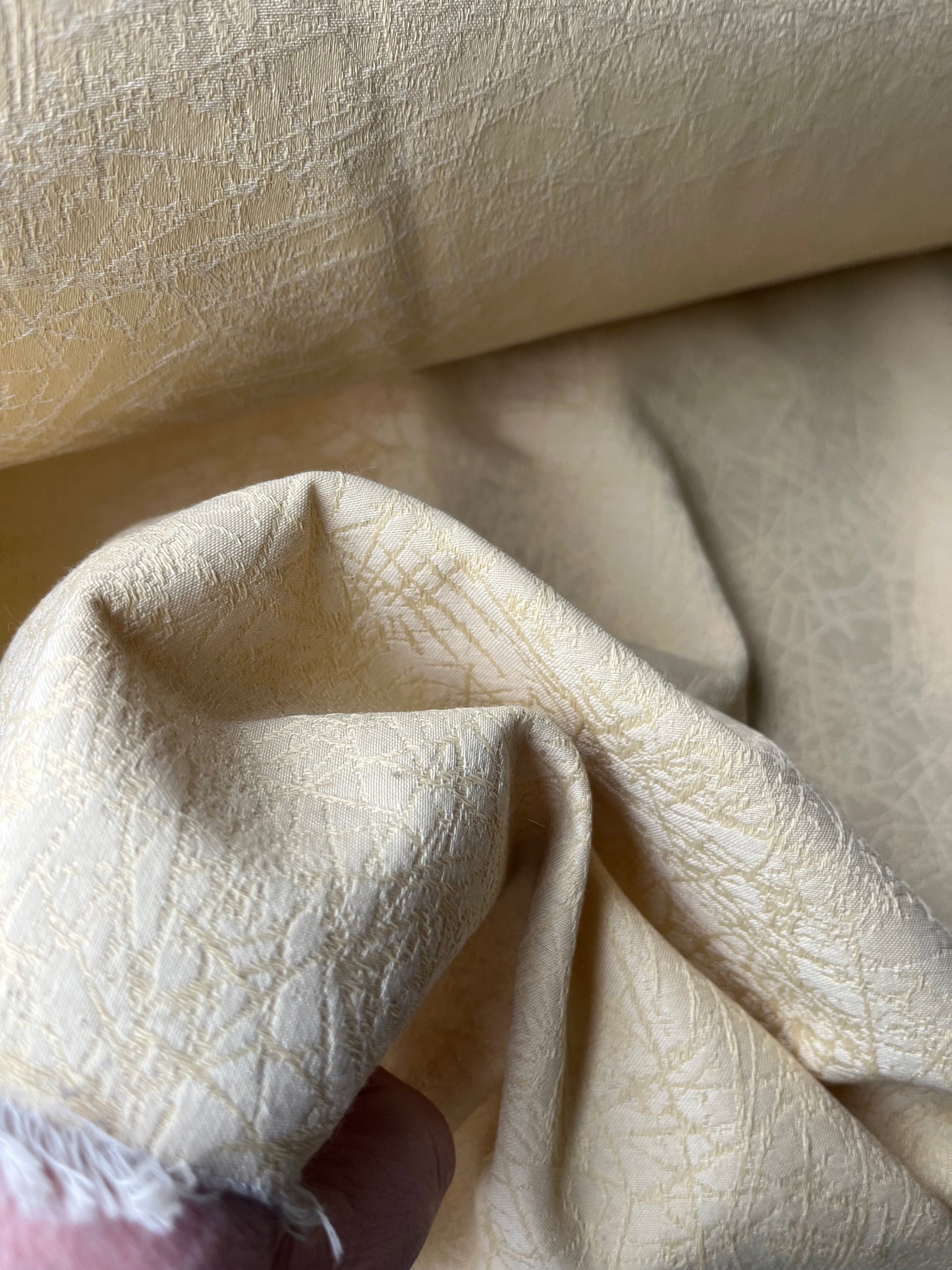 ALESSIA 016 cotton jacquard  vanilla