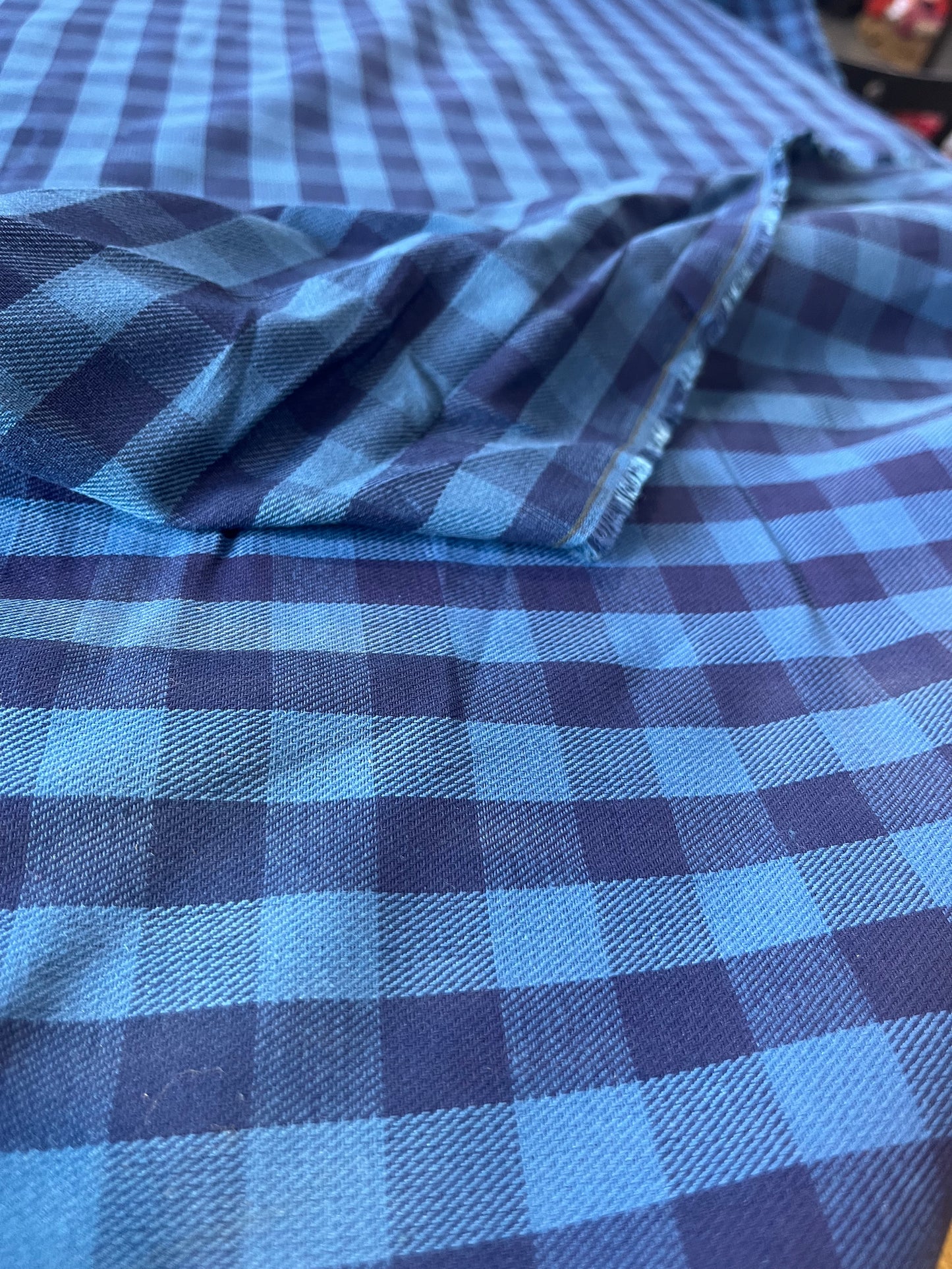 OD 435 heavy cotton check for overshirts or trousers