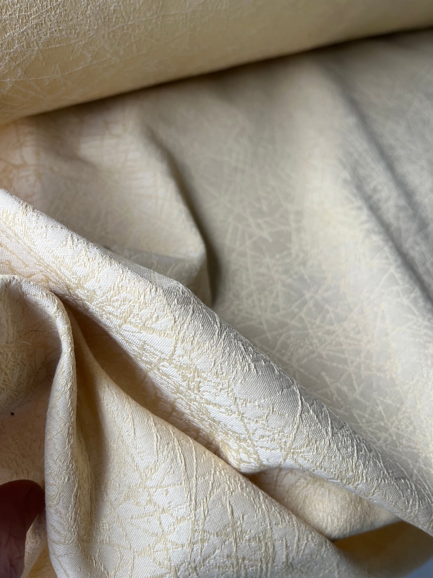 ALESSIA 016 cotton jacquard  vanilla