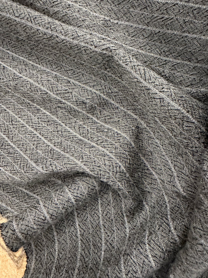 TASHA 004 striped carded wool tweed