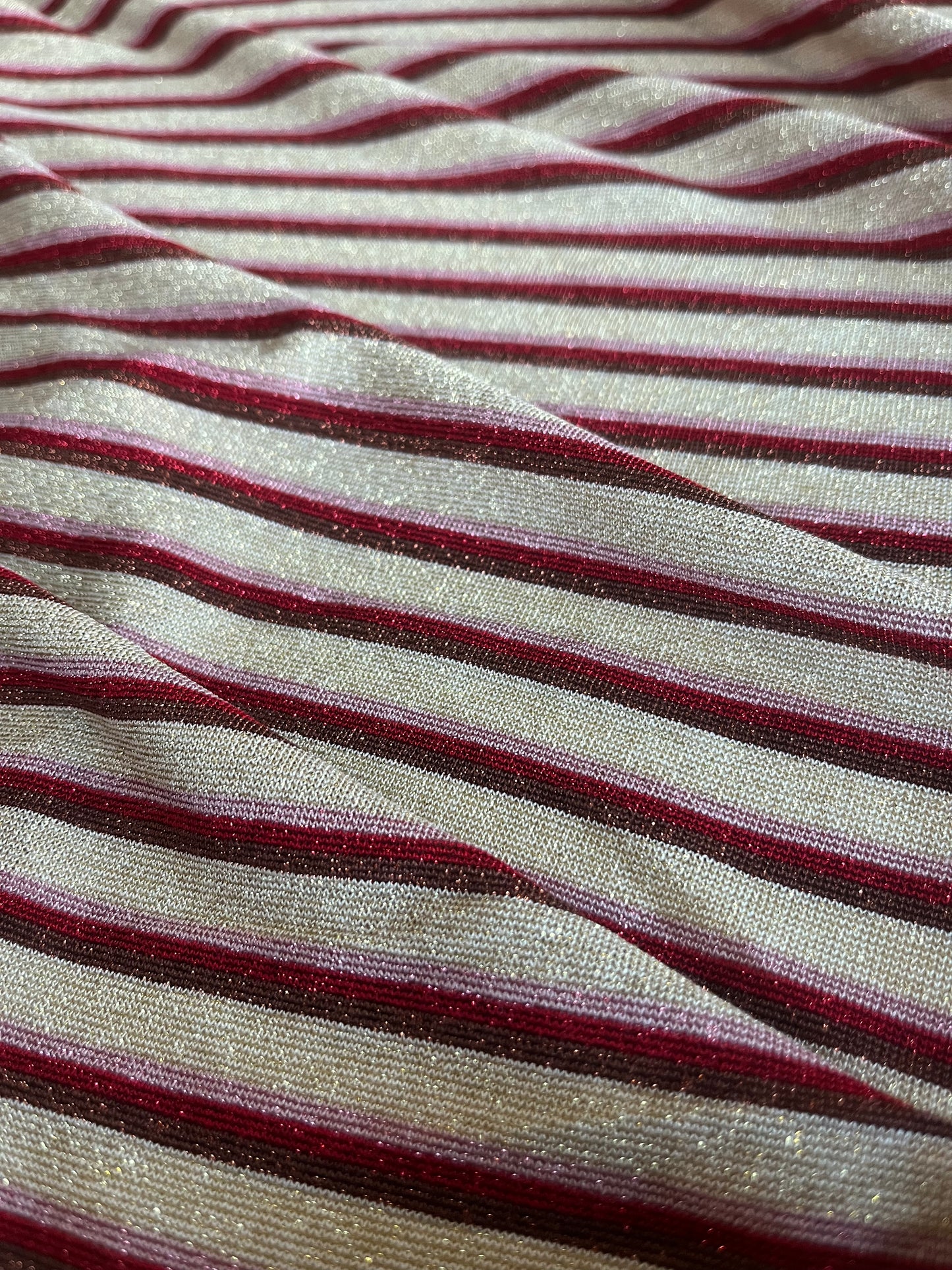 OLGA 031 viscose jersey stripes with lurex