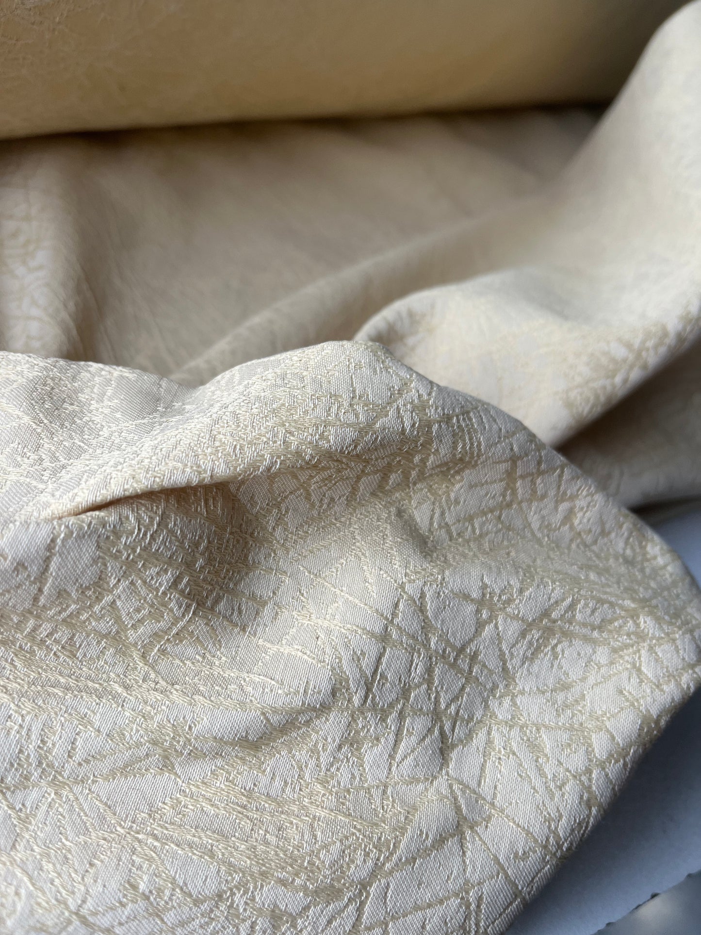 ALESSIA 016 cotton jacquard  vanilla