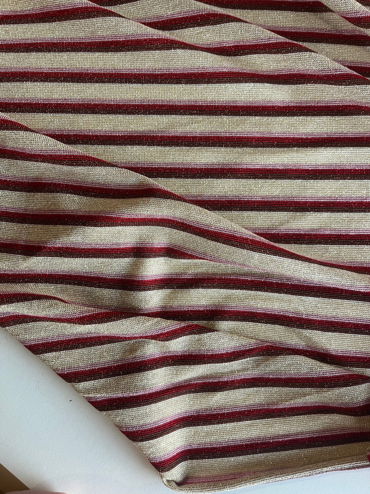 OLGA 031 viscose jersey stripes with lurex
