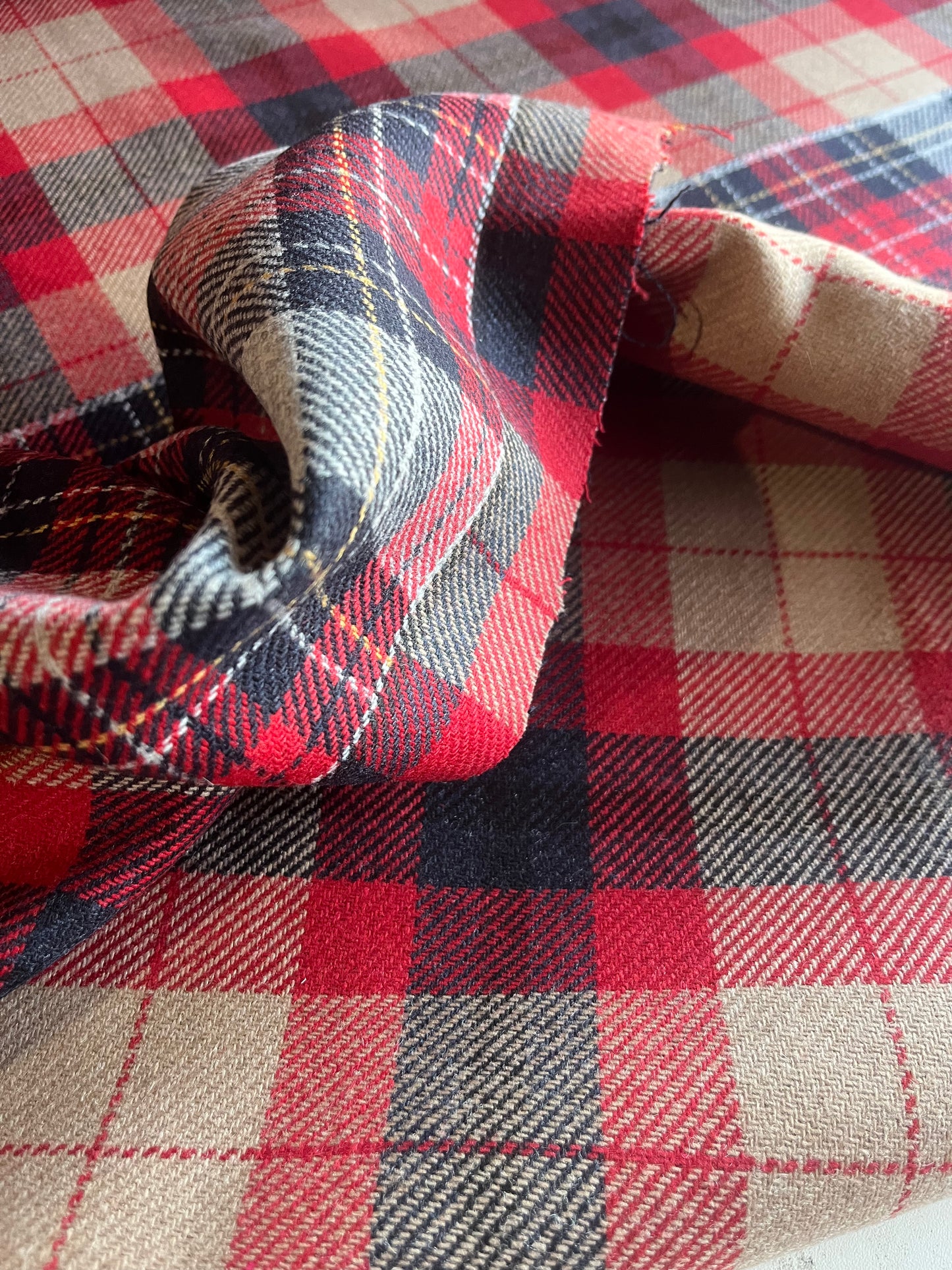 KAREN 001  heavy wool check patchwork from Tommy H