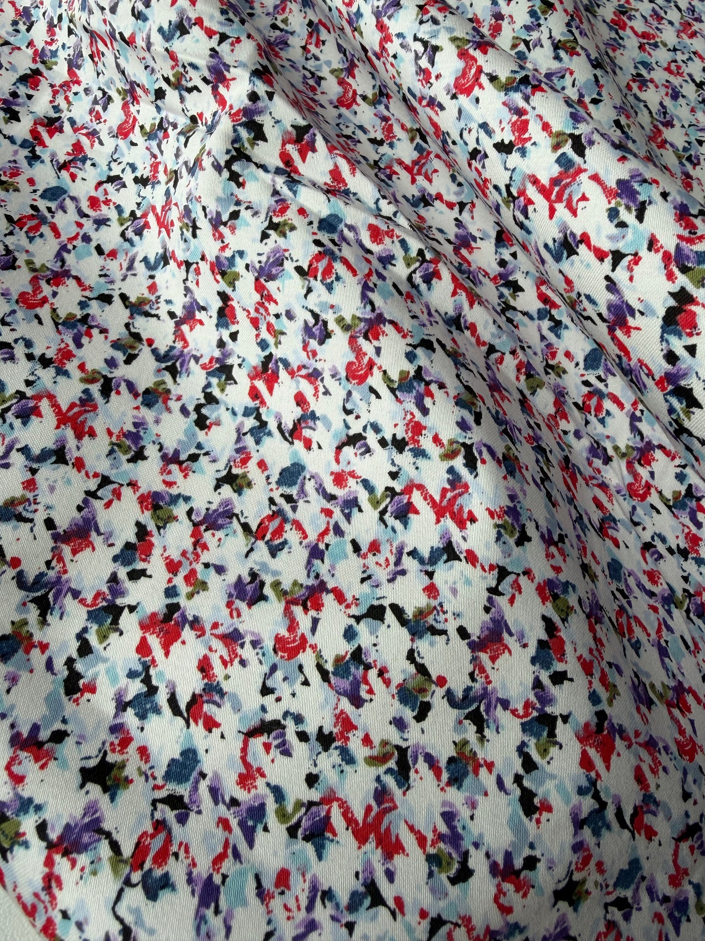 BOB 016 cotton satin stretch funky pied de poule