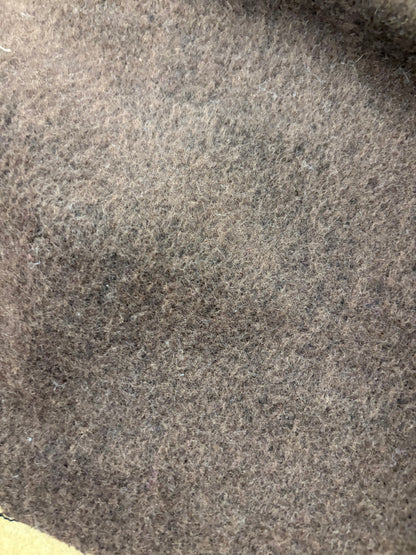 TASHA 009 brown boiled wool with fused lining