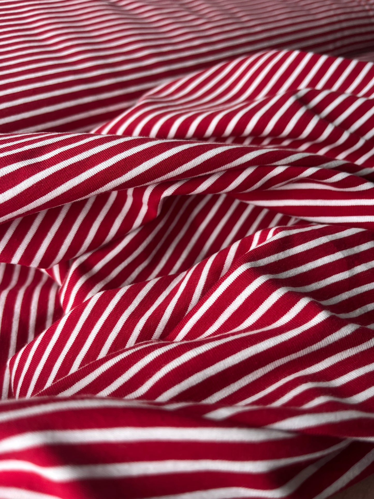 ALESSIA 021 cotton jersey stripes red/white