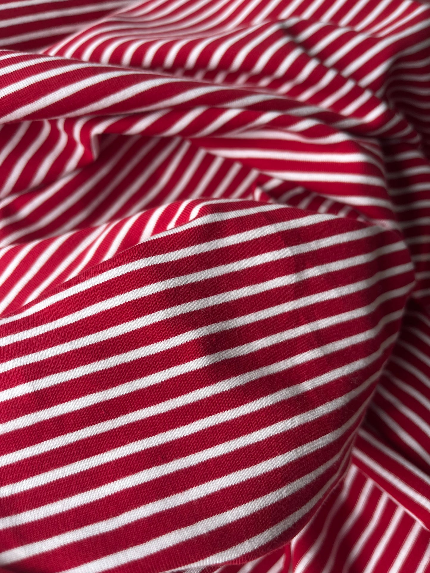 ALESSIA 021 cotton jersey stripes red/white