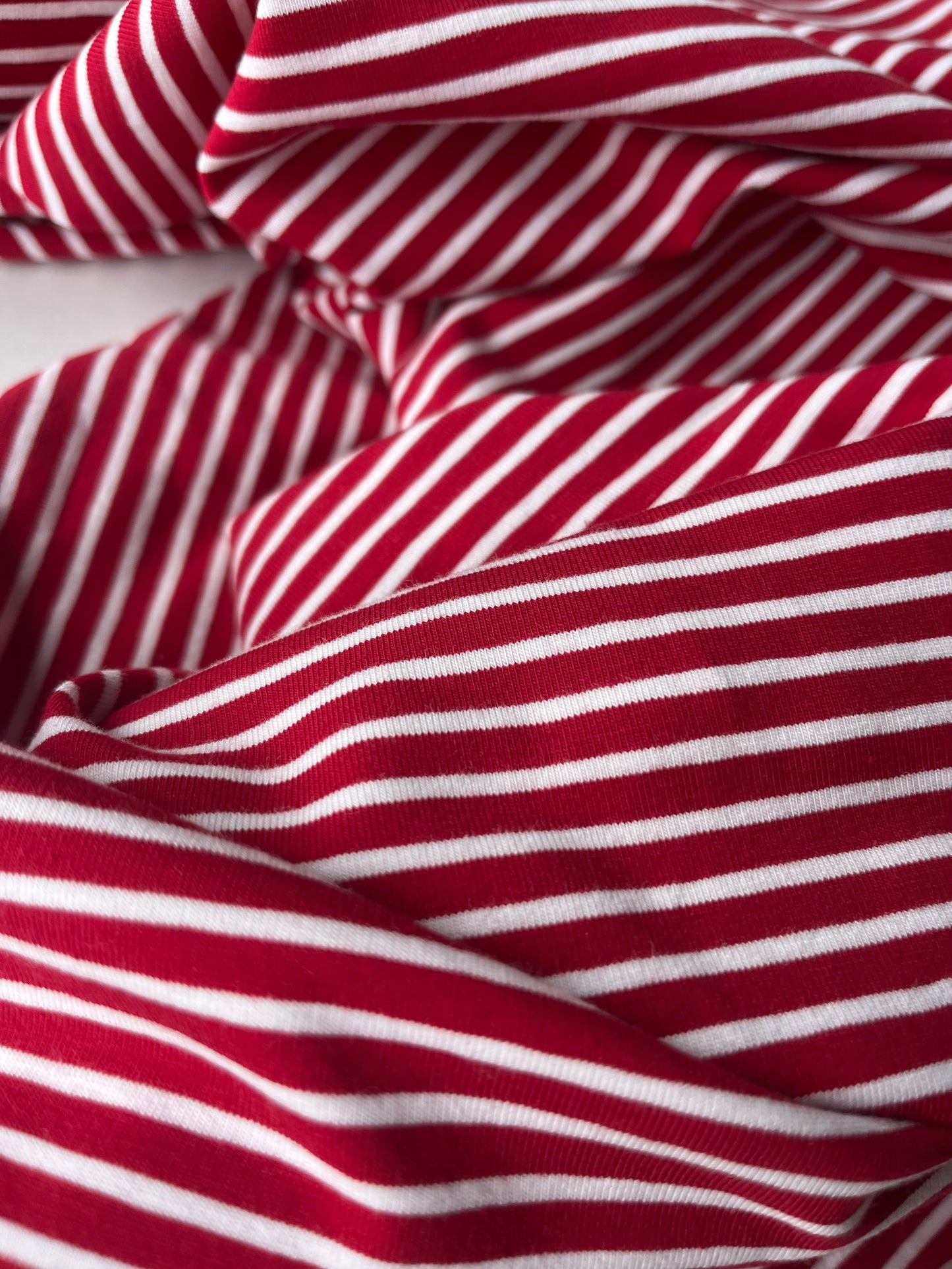ALESSIA 021 cotton jersey stripes red/white