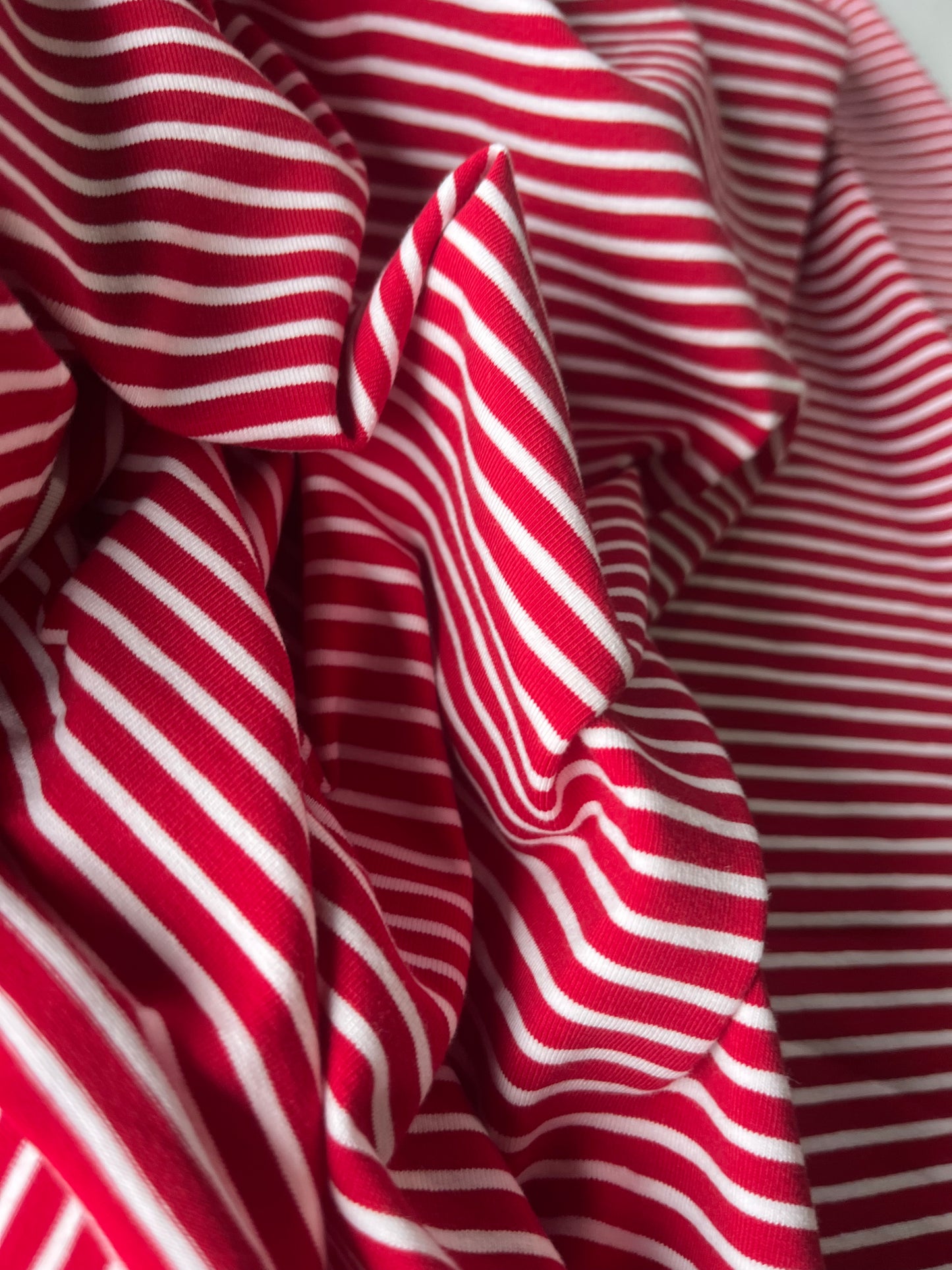 ALESSIA 021 cotton jersey stripes red/white